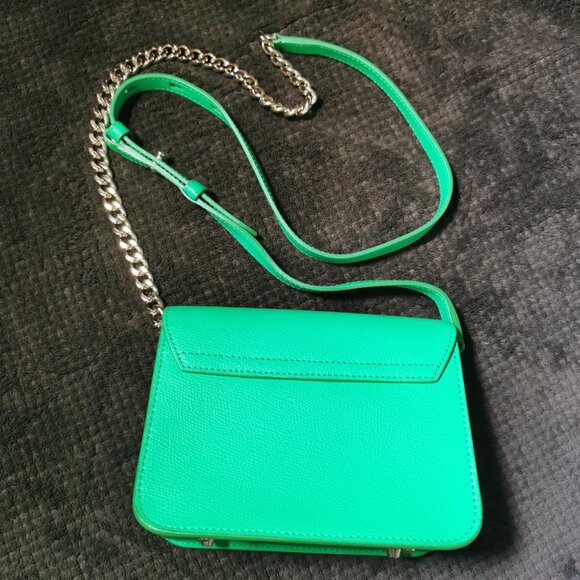 Pelle Green/Gold Crossbody EUC #239 - Picture 8 of 11